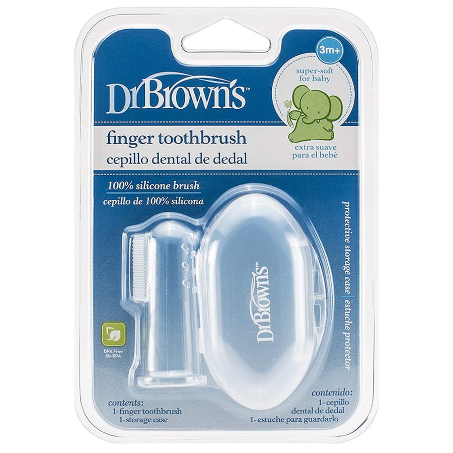 DR. BROWN'S silikoninis antpirštis dantukams su dėžute
