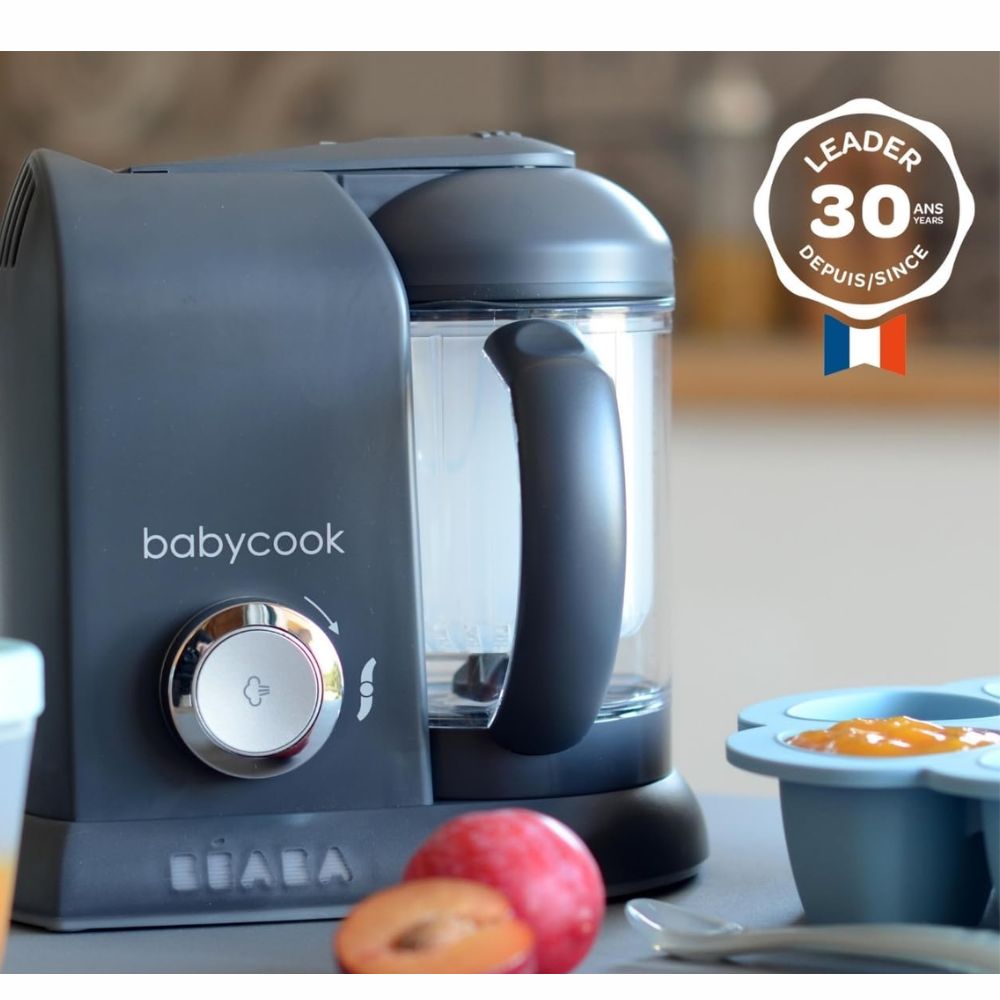 BEABA garintuvas trintuvas Babycook Solo 4 in 1 Dark Grey