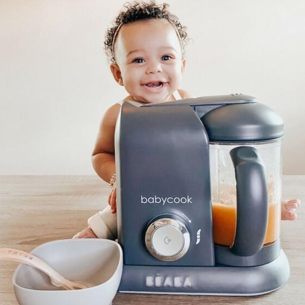 BEABA garintuvas trintuvas Babycook Solo 4 in 1 Dark Grey