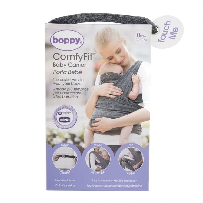 BOPPY Comfy Fit nešioklė, Grey, 0 mėn.+