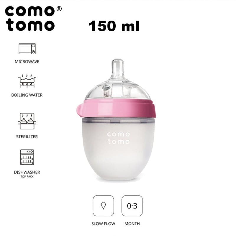 COMO TOMO EVOLVED 2 vnt. buteliukų rinkinys, Pink, 150 ml