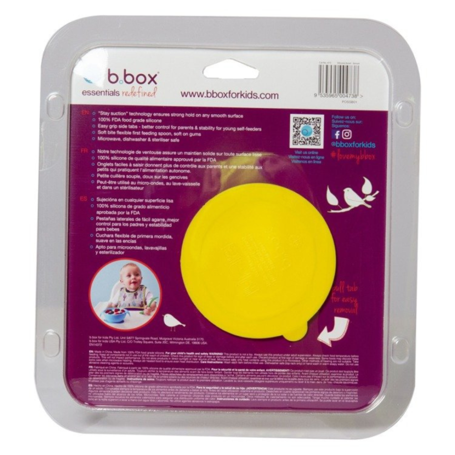 B.BOX silikoninių indų rinkinys Lemon Sherbet