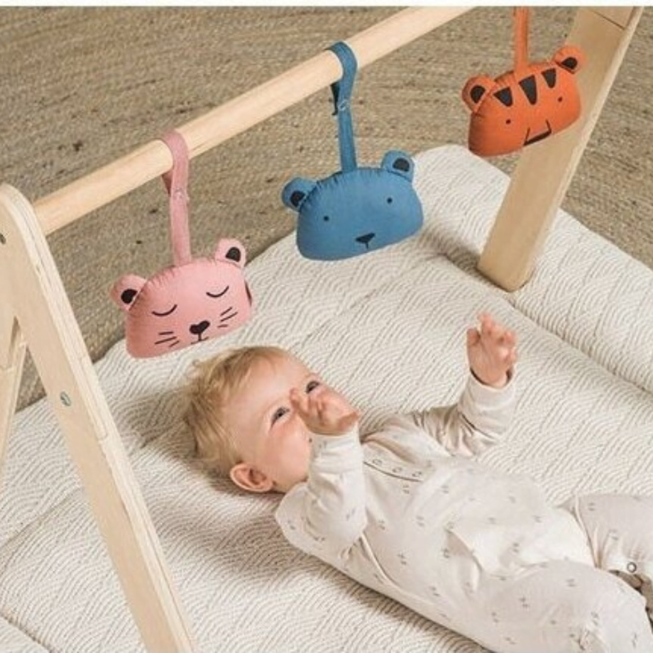 Medinis lavinamasis žaislų stovas kūdikiui JOLLEIN