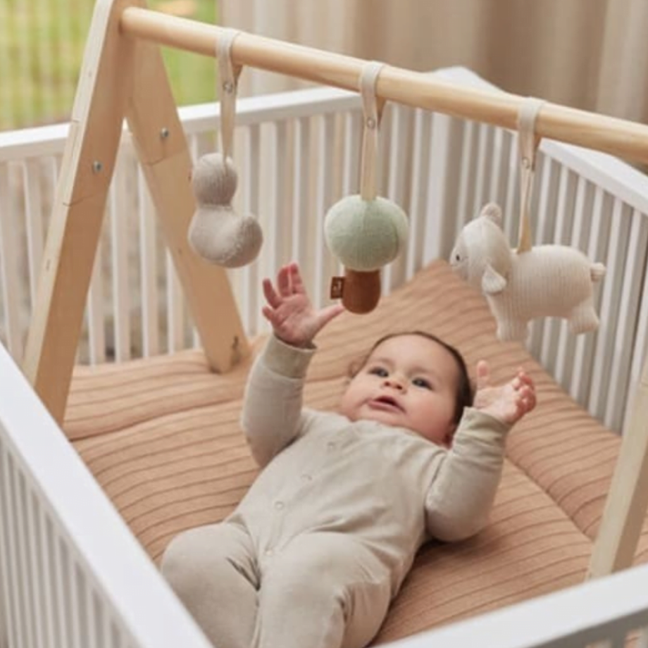 Medinis lavinamasis žaislų stovas kūdikiui JOLLEIN