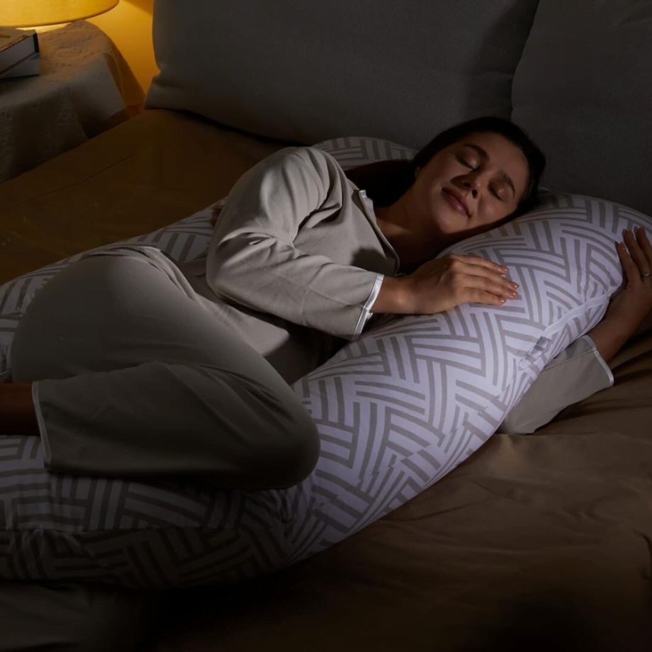 MOMCOZY nėščiosios pagalvė su medvilniniu užvalkalu Geometric