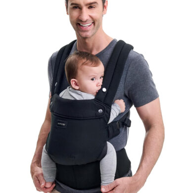 Momcozy ergonomiška nešioklė Cotton Black