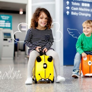 TRUNKI vaikiškas lagaminas Bee Bernard
