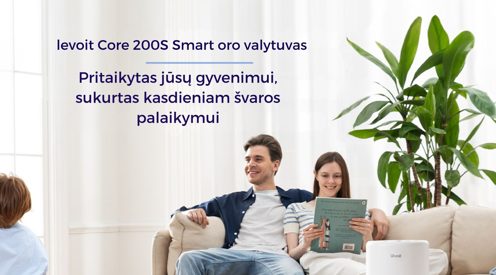 Levoit Core 200S Smart oro valytuvas su H13 HEPA filtru