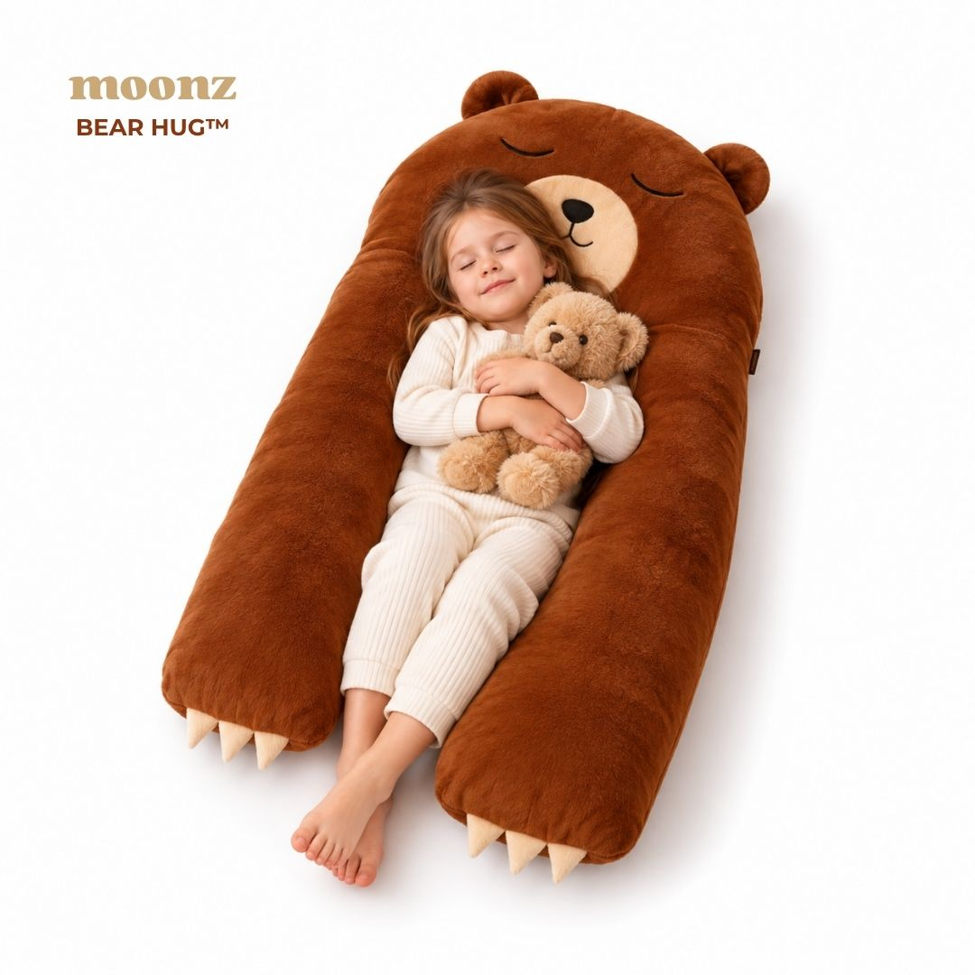 MOONZ Bear Hug multifunkcinė U formos viso kūno pagalvė vaikams