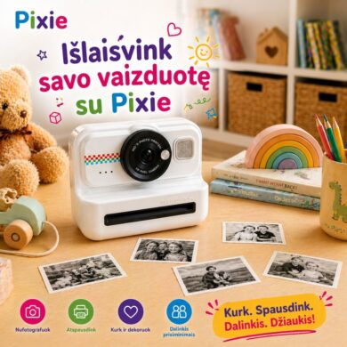 Momentinis fotoaparatas vaikams PIXIE Snappi
