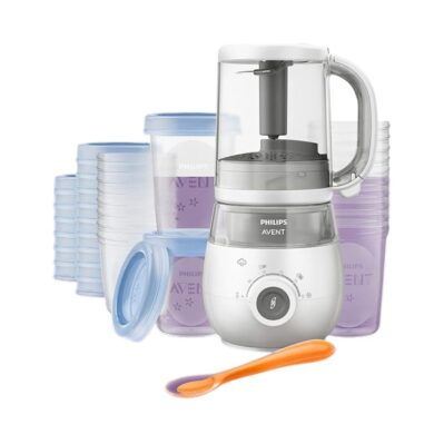 PHILIPS AVENT garintuvas trintuvas 4 in 1 SCF883/20 su indelių rinkiniu