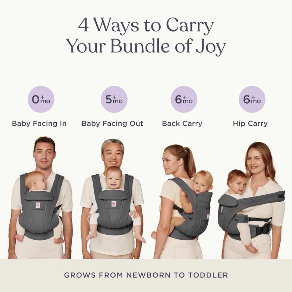 ERGOBABY nešioklė OMNI DELUXE Mesh Graphite Grey