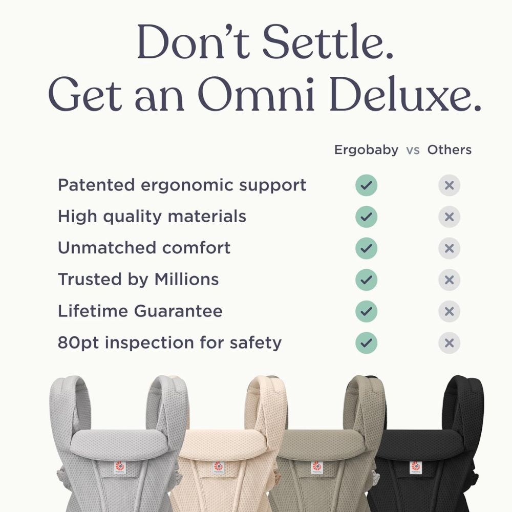 Nešioklė ERGOBABY OMNI DELUXE Mesh Pearl Grey
