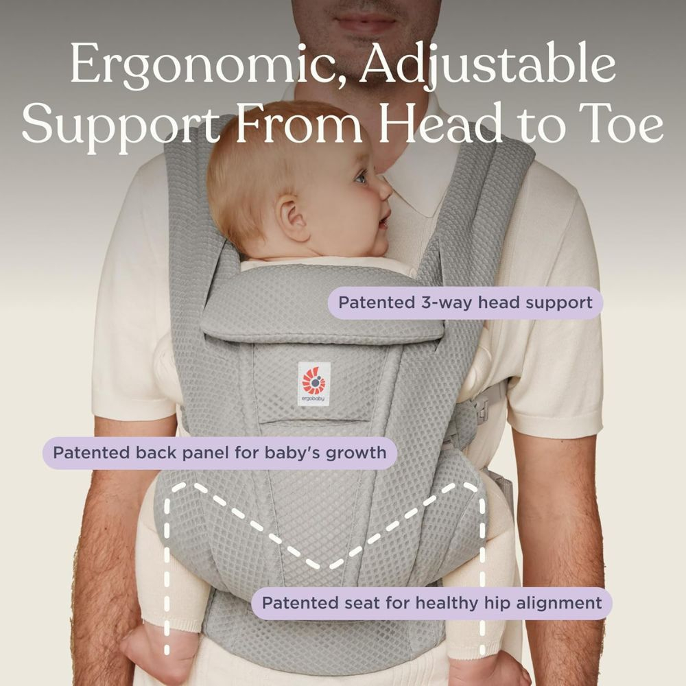 Nešioklė ERGOBABY OMNI DELUXE Mesh Pearl Grey
