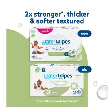 WaterWipes drėgnos servetėlės SENSITIVE + 720 vnt. (12 pak. x 60 vnt.)