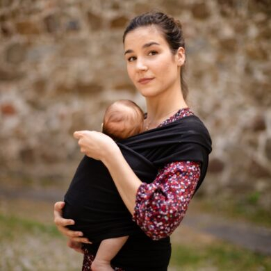 Nešioklė vaikjuostė Boba Wrap Black