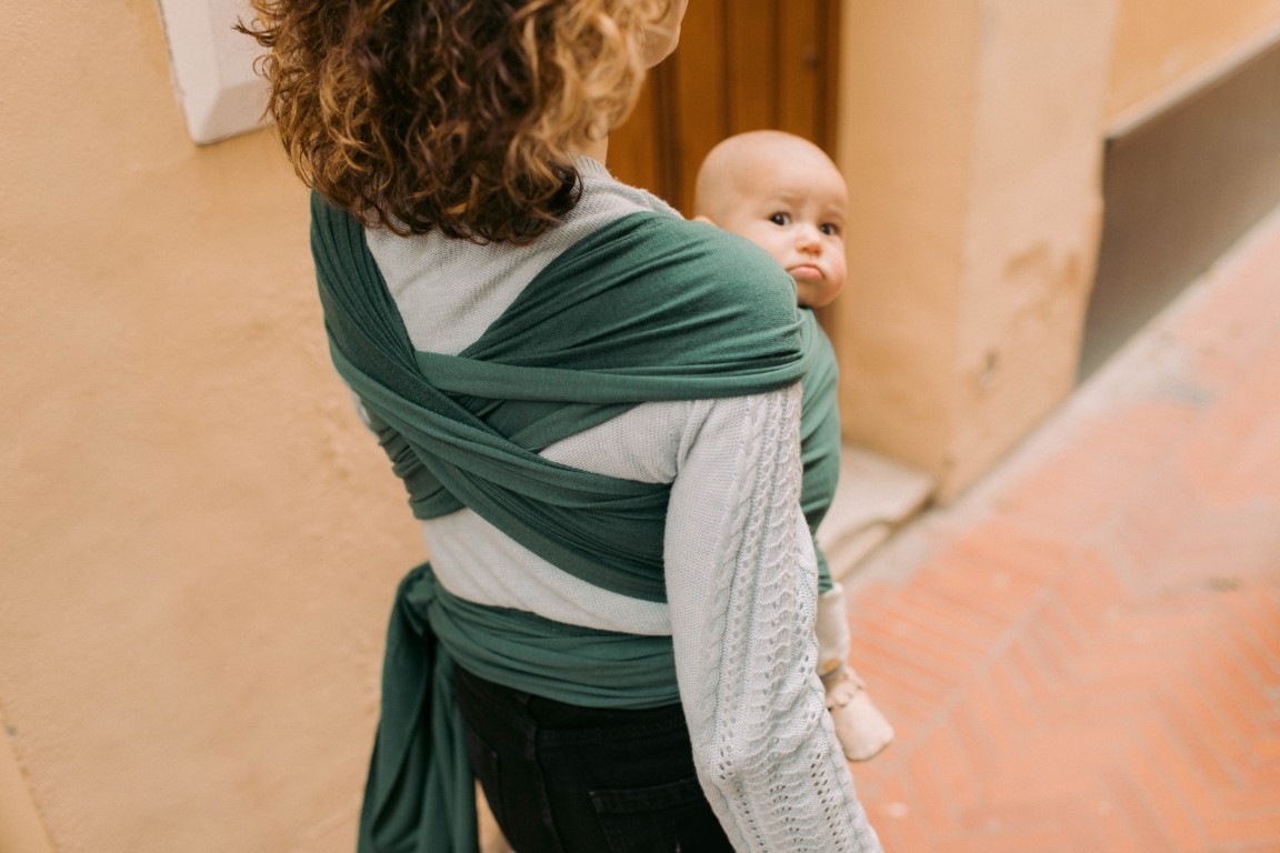 Nešioklė vaikjuostė Boba Wrap Organic Serenity Rainforest