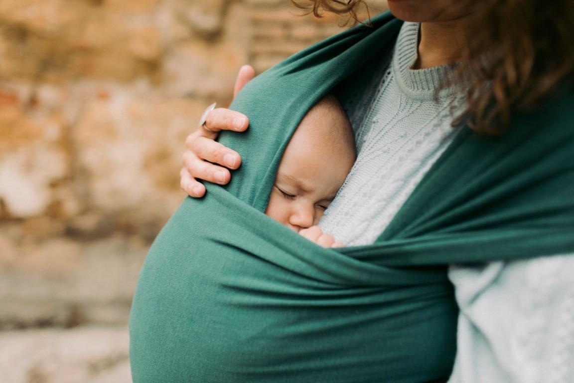 Nešioklė vaikjuostė Boba Wrap Organic Serenity Rainforest