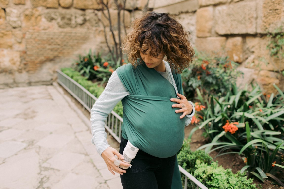 Nešioklė vaikjuostė Boba Wrap Organic Serenity Rainforest