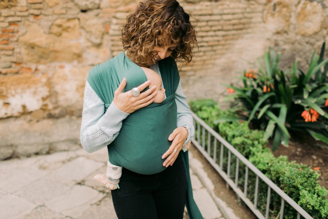 Nešioklė vaikjuostė Boba Wrap Organic Serenity Rainforest