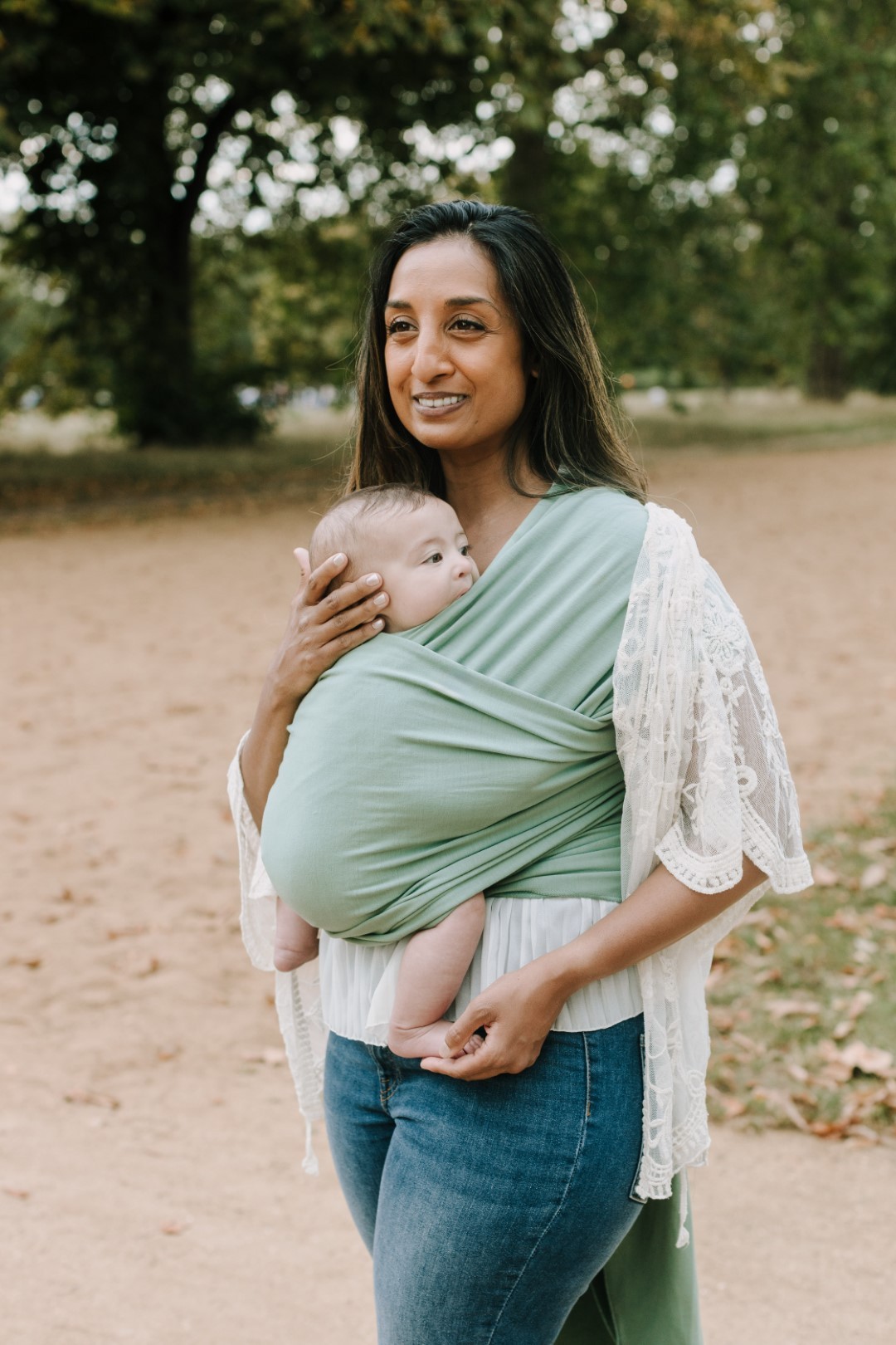 Nešioklė Boba vaikjuostė Wrap Sage Green