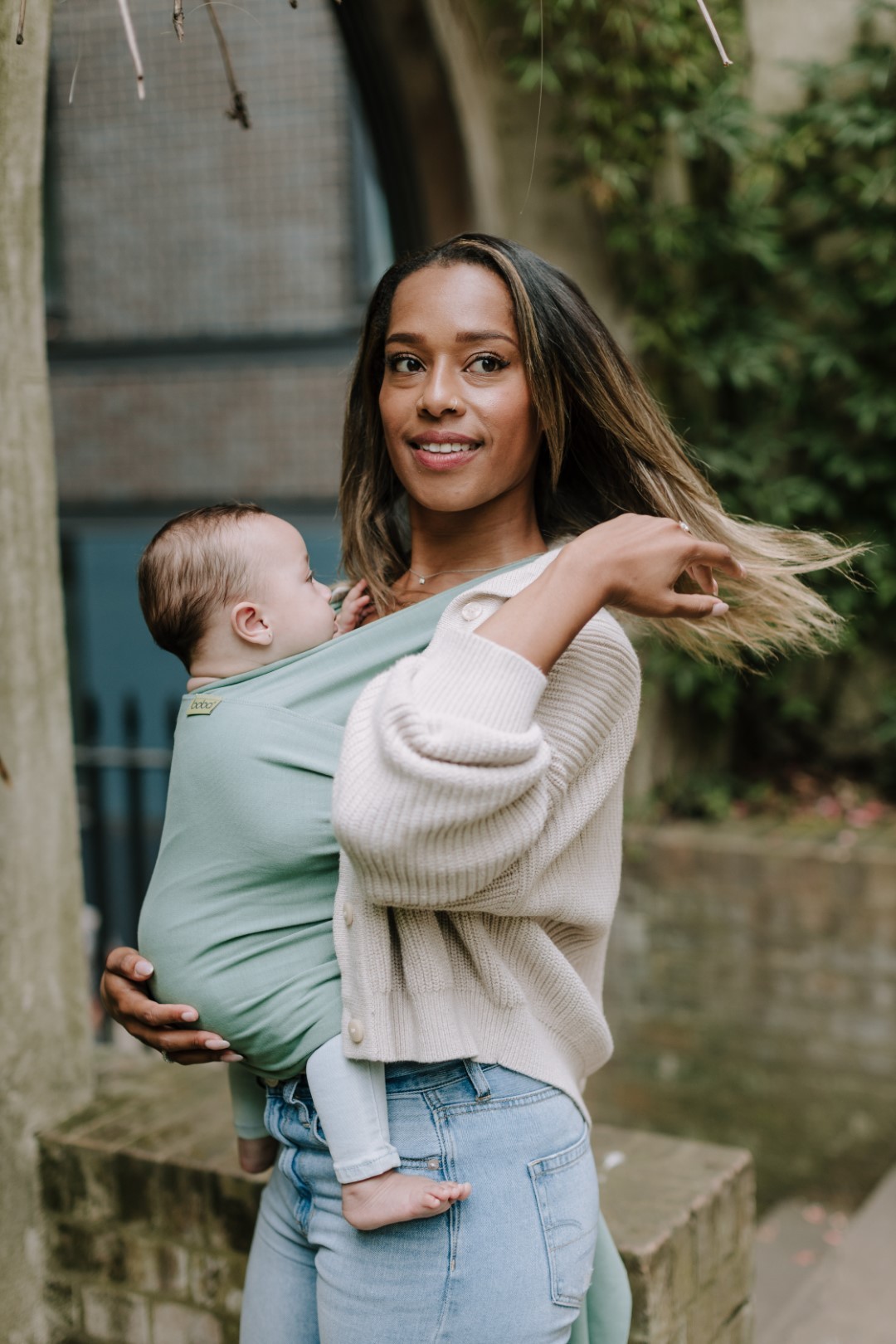 Nešioklė Boba Wrap Sage Green