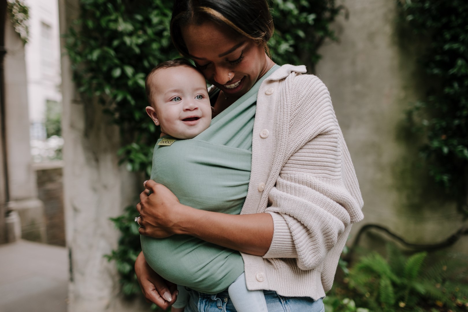 Nešioklė Boba Wrap Sage Green