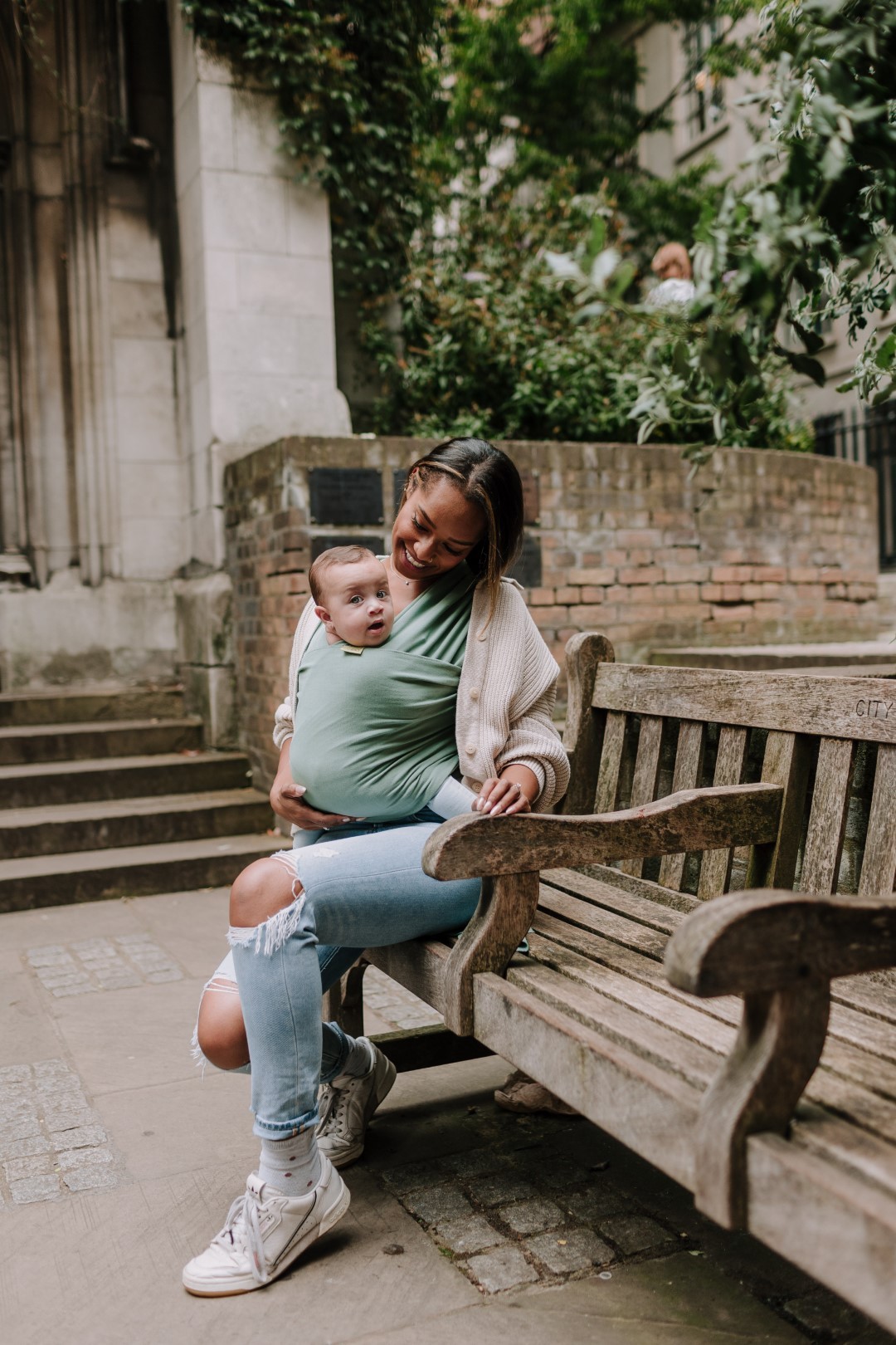 Nešioklė Boba Wrap Sage Green