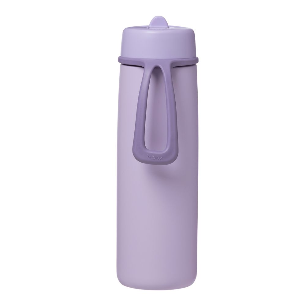 B.BOX plieninė termo gertuvė su šiaudeliu Lilac Love 690 ml