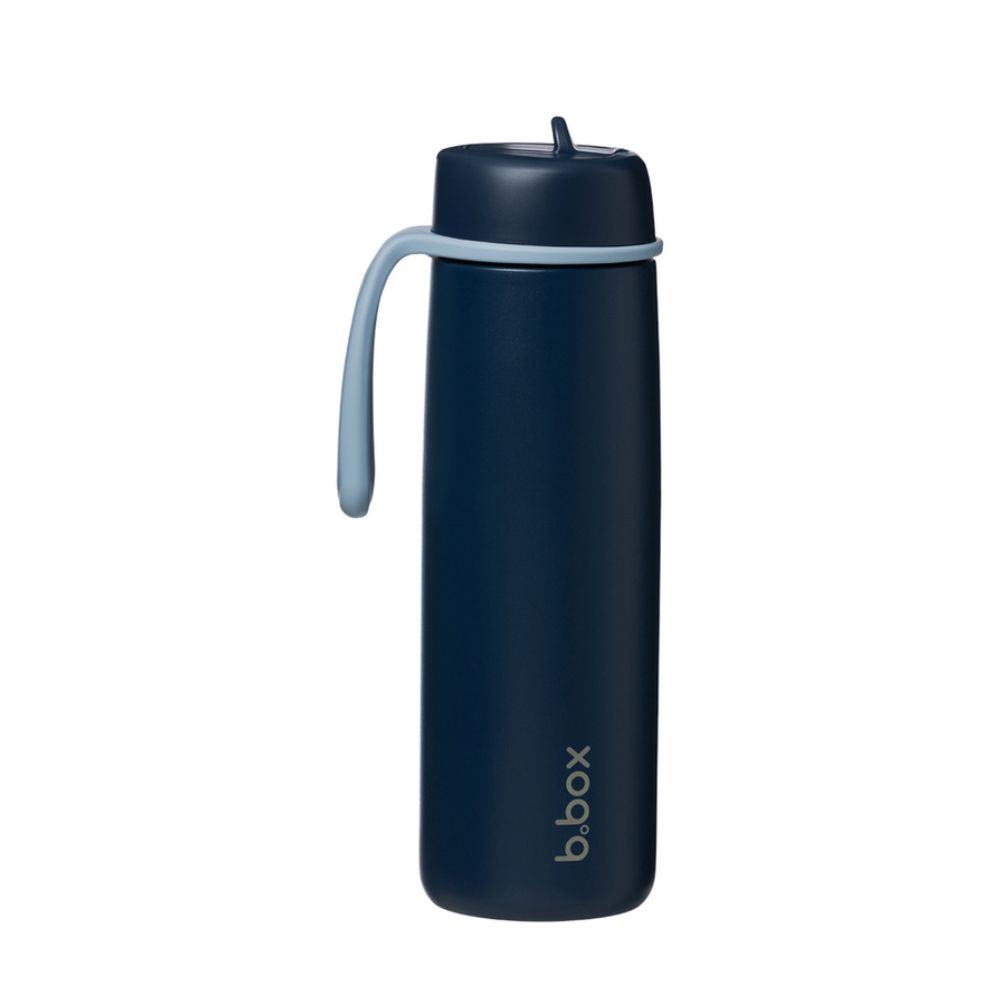 B.BOX plieninė termo gertuvė su šiaudeliu Midnight 690 ml