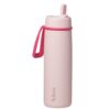 B.BOX plieninė termo gertuvė su šiaudeliu Paradise Pink 690 ml