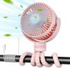 Momcozy nešiojamas vežimėlio ventiliatorius Pink