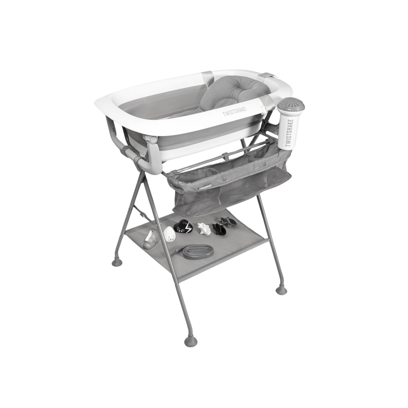 Twistshake vonelė su stovu Luxury Bath Kit White/Grey 78996