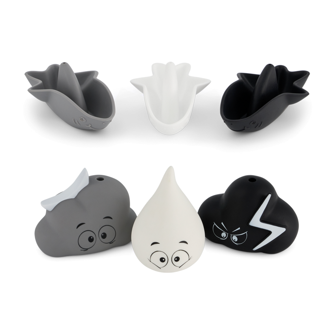Twistshake vonelė su stovu Luxury Bath Kit White/Grey 78996