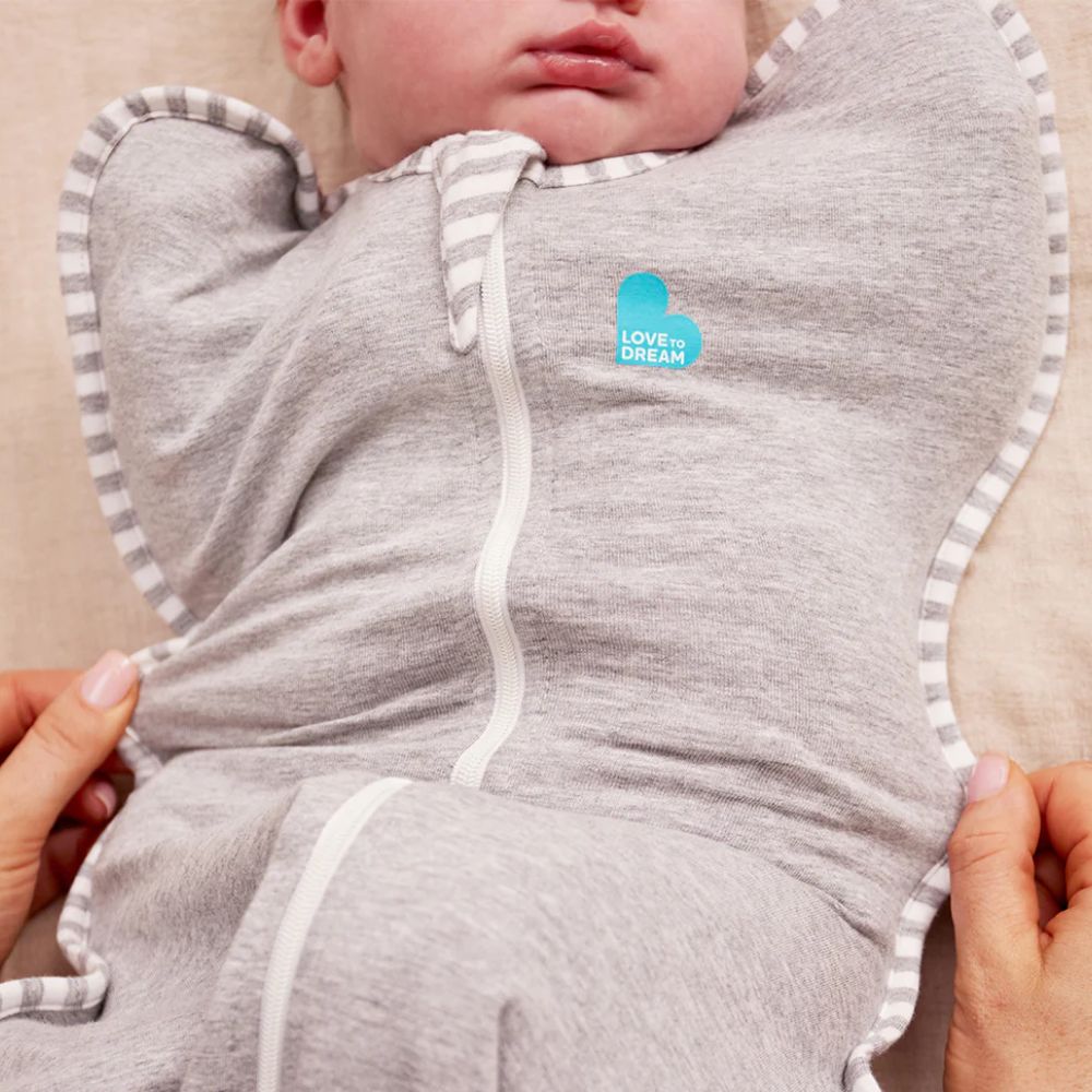 LOVE TO DREAM miegmaišis kūdikiams Swaddle Up Stage 1 Grey