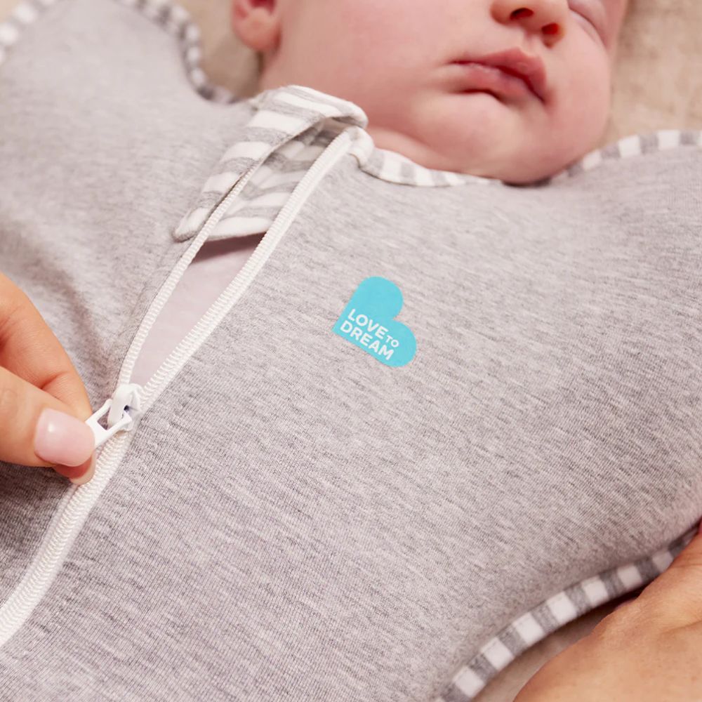 LOVE TO DREAM miegmaišis kūdikiams Swaddle Up Stage 1 Grey