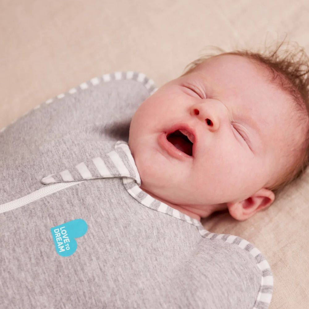 LOVE TO DREAM miegmaišis kūdikiams Swaddle Up Stage 1 Grey