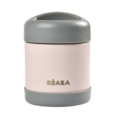 BEABA Thermo termosas maistui vaikams 300 ml, Dark GreyLight Pink