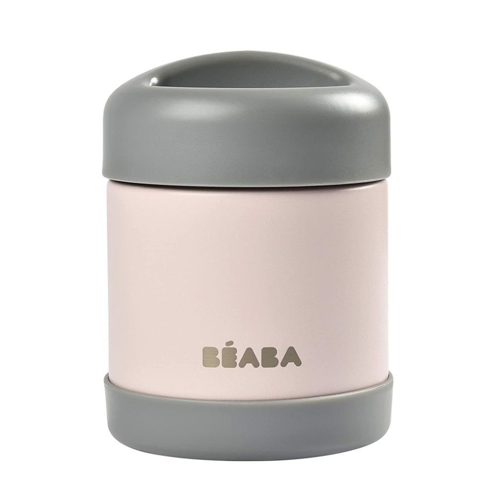 BEABA Thermo termosas maistui vaikams 300 ml, Dark GreyLight Pink