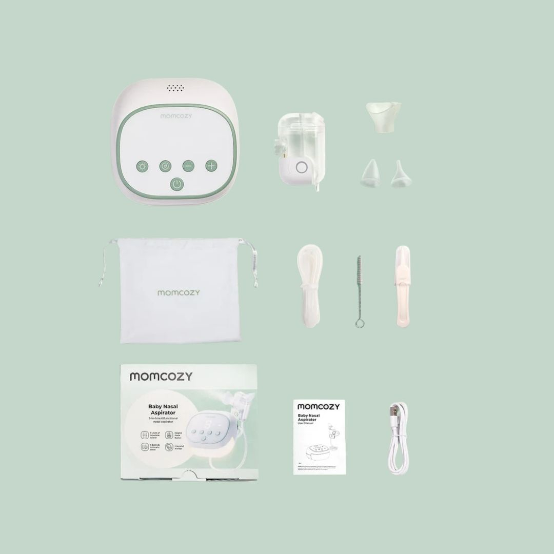 MOMCOZY galingas nosies aspiratorius kūdikiams Breezyclear Pro su drėkinimo funkcija