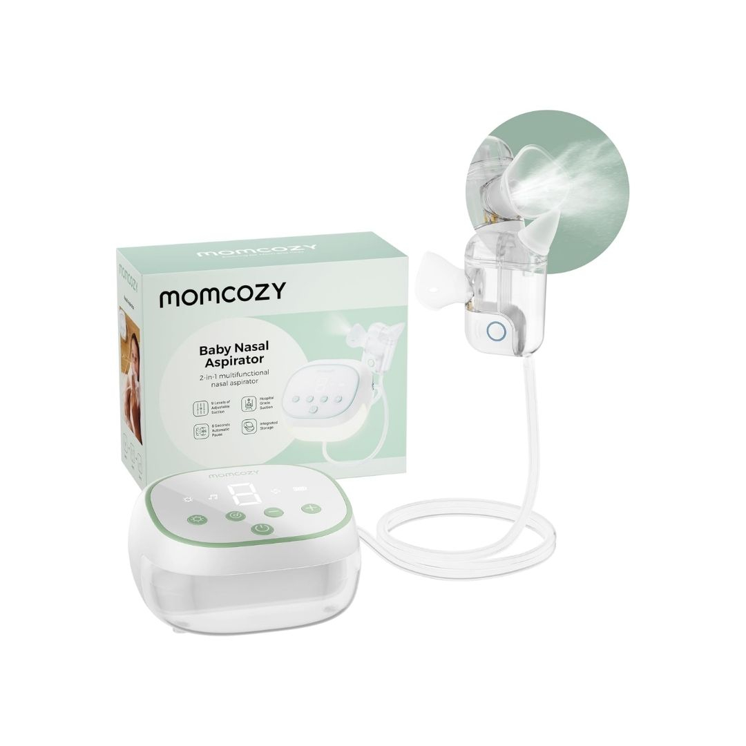 MOMCOZY galingas nosies aspiratorius kūdikiams Breezyclear Pro su drėkinimo funkcija