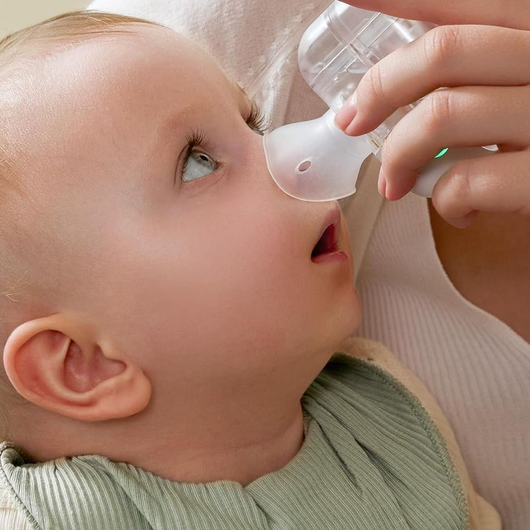 MOMCOZY galingas nosies aspiratorius kūdikiams Breezyclear Pro su drėkinimo funkcija