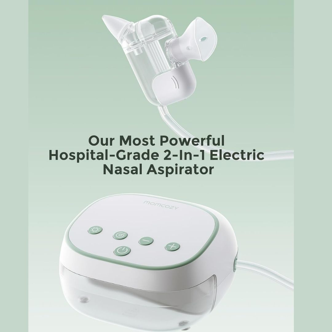 MOMCOZY galingas nosies aspiratorius kūdikiams Breezyclear Pro su drėkinimo funkcija