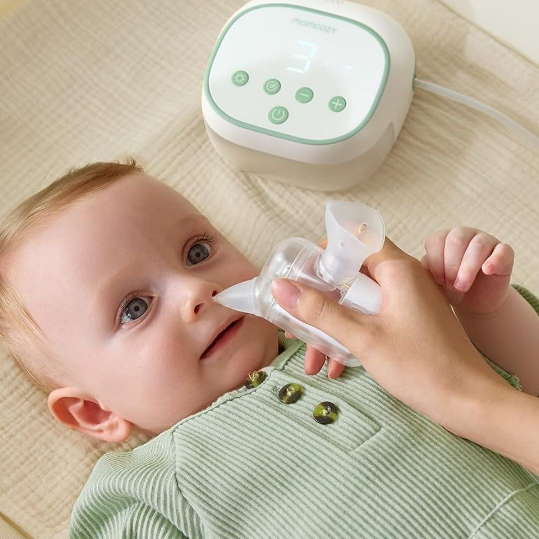 MOMCOZY galingas nosies aspiratorius kūdikiams Breezyclear Pro su drėkinimo funkcija