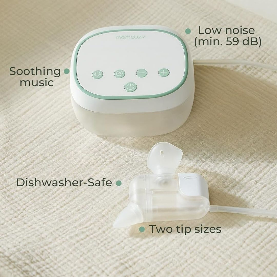 MOMCOZY galingas nosies aspiratorius kūdikiams Breezyclear Pro su drėkinimo funkcija