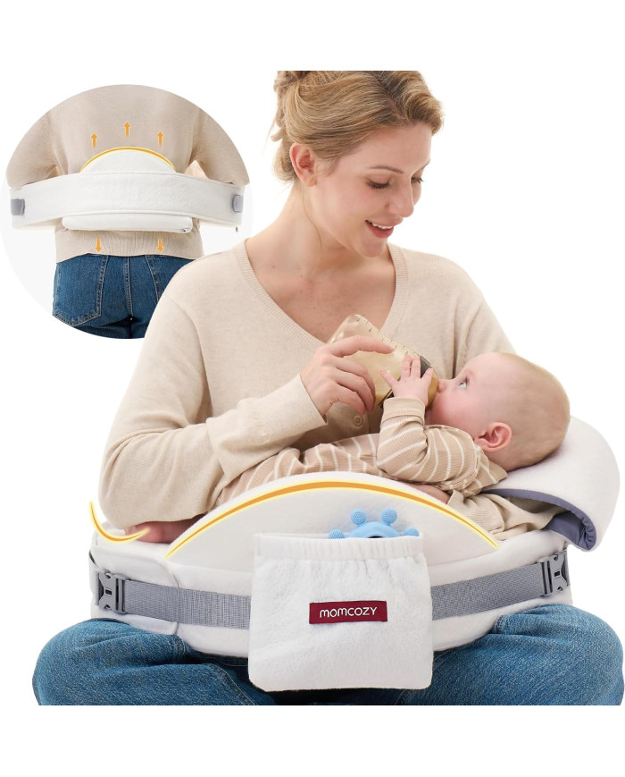 MOMCOZY CozyPro maitinimo pagalvė White