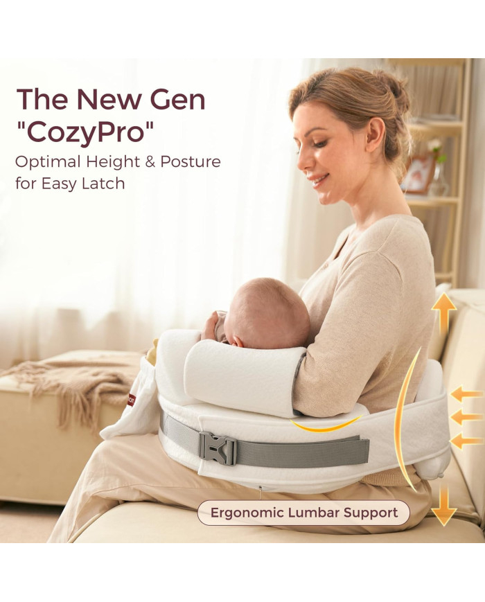 MOMCOZY CozyPro maitinimo pagalvė White