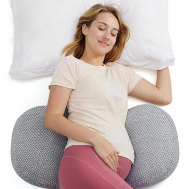 Momcozy W formos nėščiosios pagalvė Grey