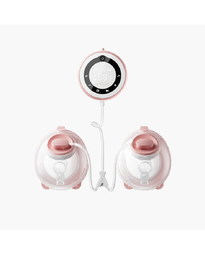 MOMCOZY V1 Pro dvigubas nešiojamas hands-free pientraukis