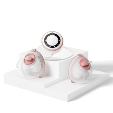 MOMCOZY V1 Pro dvigubas nešiojamas hands-free pientraukis